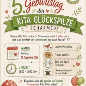 Geburtstagsfest der "Kita Glückspilze" in Scharmede